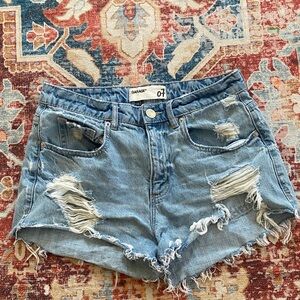 Garage Women's Festival Jean Shorts - Light Blue